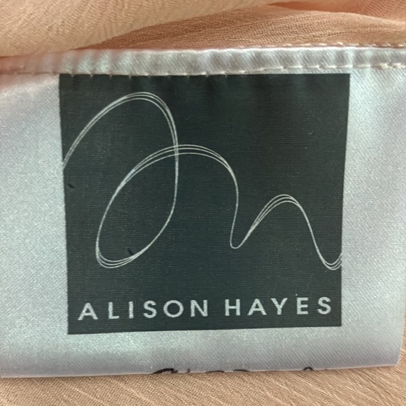 2/$20 Sheer pink blouse flowy British designer Large - Picture 7 of 9